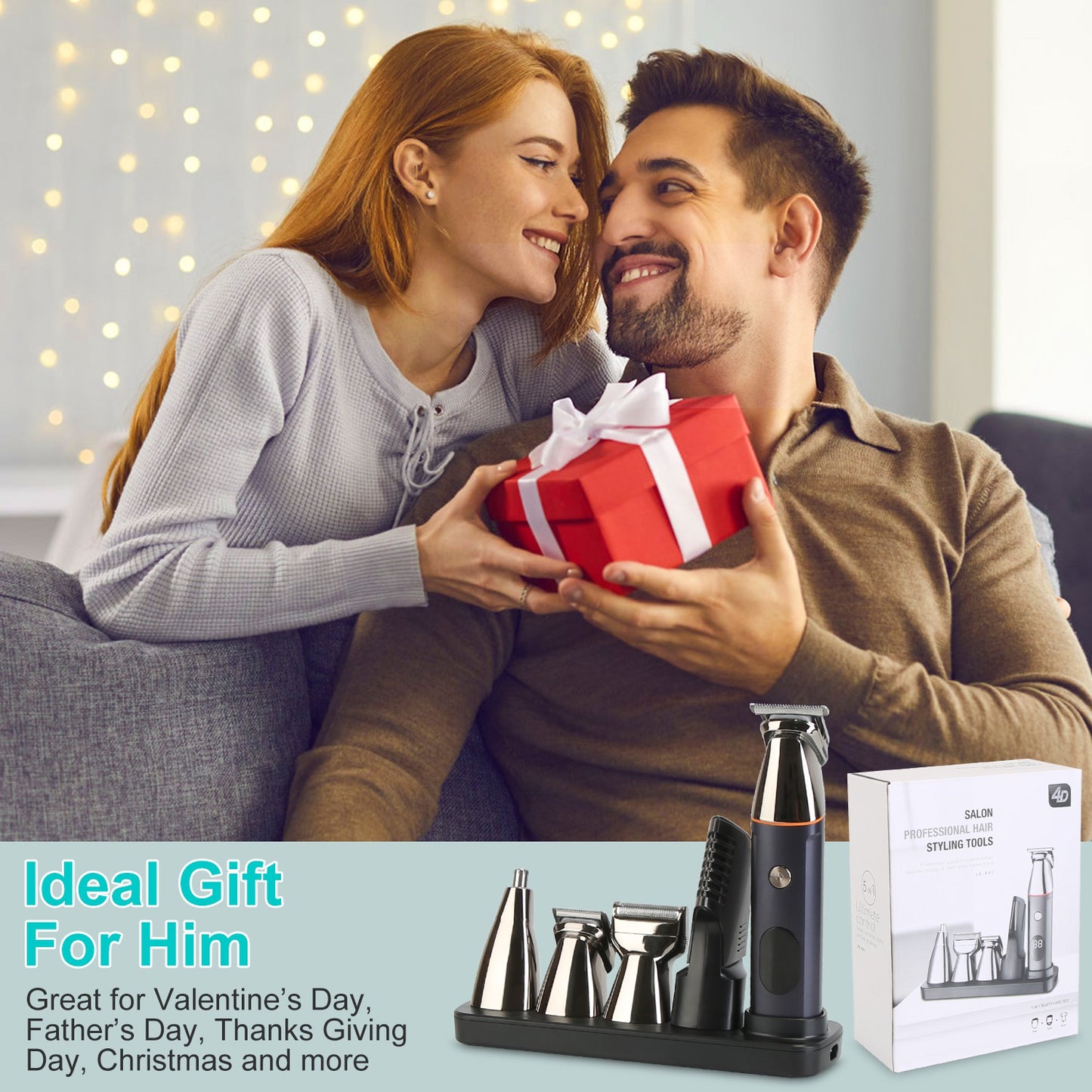 1Set All In One Beard Trimmer For Men