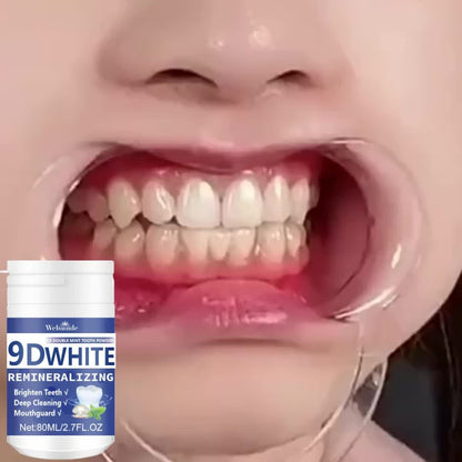 [Tooth Whitening Powder] 9D White Remineralizing Hydroxyapatite Tooth Powder, Tooth Whitening Powder, Deep Cleaning, Fresh Breath, Ideal For Oral Health & Hygiene Gift For Women Men, Breath Freshener, Toothpaste, Tooth Cleani