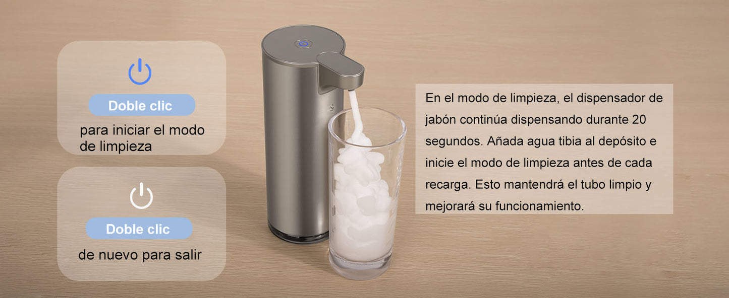 LAOPAO Stainless Steel Automatic Soap Dispenser with LED Lighting Contact Kitchen and Bathroom Hygienic Soap Dispenser