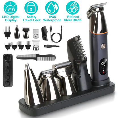 All In One Beard Trimmer For Men With 5 Trimmer Heads