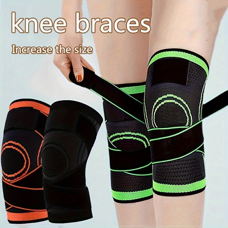 1pc Strap Knee Protector Sports Knee Support Adjustable Compression Breathable Joint Protection Sports Knee Protector Strap Compression Basketball Running