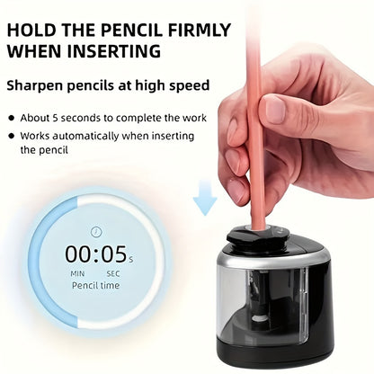 Electric Pencil Sharpener Desktop Automatic Office Stationery